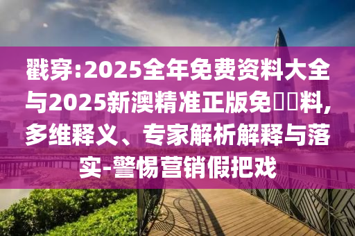 戳穿:2025全年免费资料大全与2025新澳精准正版免費資料,多维释义、专家解析解释与落实-警惕营销假把戏